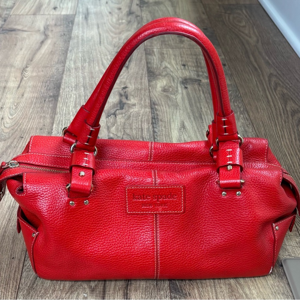Kate Spade Red Leather Satchel